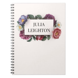 Dark Florals Notizblock