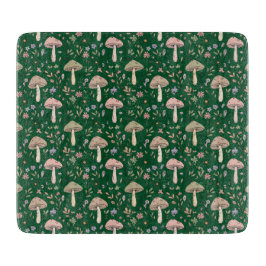 Dark Forest Emerald Fungi Luxury Jewel Tone Gift Schneidebrett