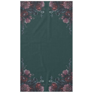 Dark Forest Green Elegant Wedding Maroon Mauve Tischdecke