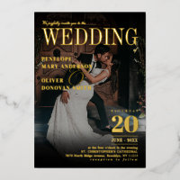 Dark Foto Editorial Magazine Elegante Wedding Gold
