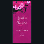 Dark Fuchsia Floral Wedding Program Template Card Programm<br><div class="desc">© Sunny Mars Designs - Floral Hibiskus: Deep Dark Fuchsia Magenta Wedding Program Rackcards - Diese vollständig anpassbare,  maßgeschneiderte Hochzeitsvorlage zeigt eine dunkelrosa,  lila oder fuschia Wirble Hibiskus Blumendekoration. Personalisieren Sie es,  indem Sie Ihre Hochzeitsfeier und Ihre Hochzeitsfeier Details hinzufügen.</div>