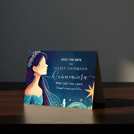 Dark Fun Star Prom Starry Night Sky Quinceanera Save The Date