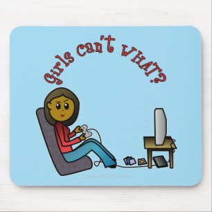 Dark Gamer Girl Mousepad