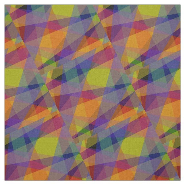 Dark Geometric - Combed Cotton Fabric Stoff (Muster)