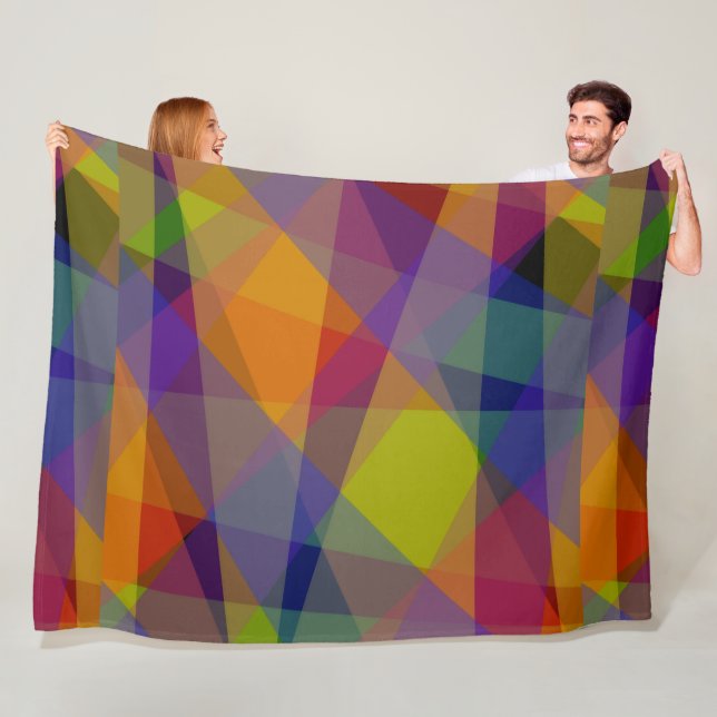 Dark Geometric - Fleece Blanket (Beispiel)