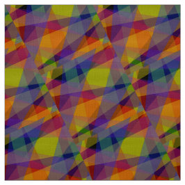 Dark Geometric - Polyester Poplin Fabric Stoff