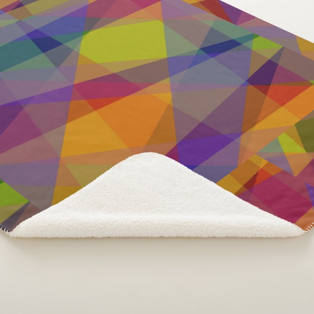 Dark Geometric - Sherpa Blanket Sherpadecke (3/4)