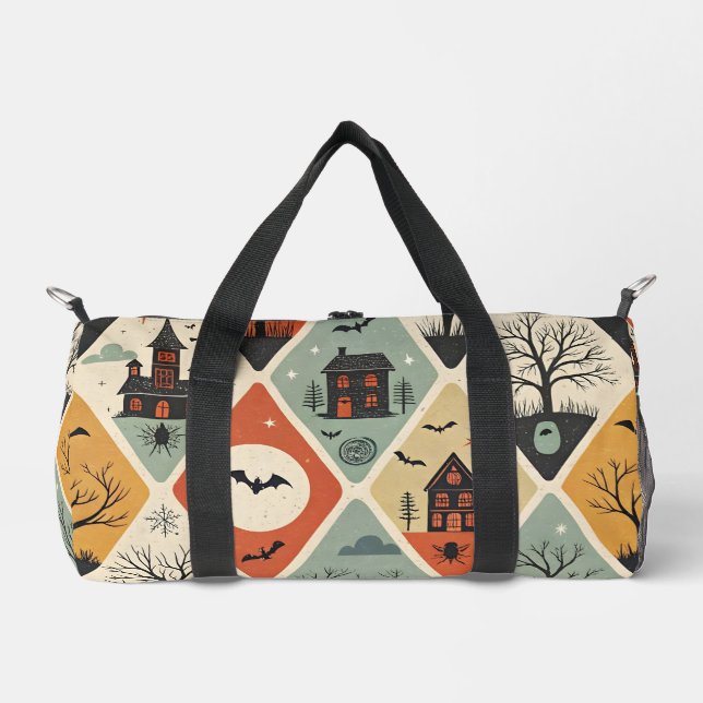 Dark ghost pattern duffle bag (Vorderseite)