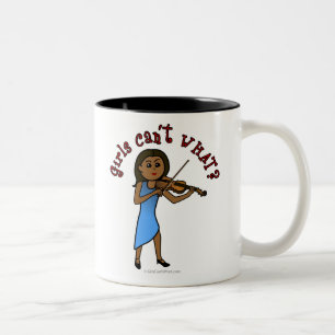 Dark Girl Violine Zweifarbige Tasse