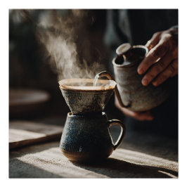 Dark Glaze Pour Over Ritual Poster