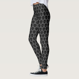 Dark Goth Skulls Leggings