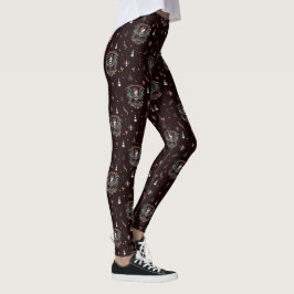 Dark Gothic Christmas Angel Leggings