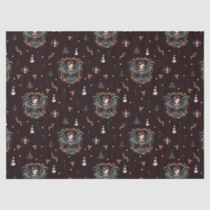 Dark Gothic Christmas Angel Seidenpapier