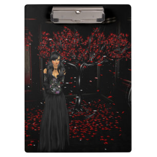 Dark Gothic Clipboard Klemmbrett