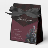 Dark Gothic Floral Wedding Vielen Dank für Ihre Ge