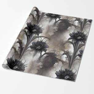 Dark Gothic Garden Geschenk Geschenkpapier