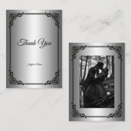 Dark Gothic Halloween wedding Mitteilungskarte
