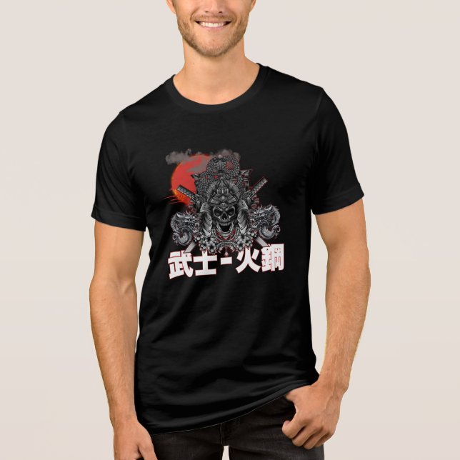 Dark Gothic & Japanese Mythology Apparel Tri-Blend Shirt (Vorderseite)