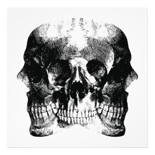 Dark Gothic Skull Art Fotodruck