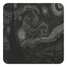 Dark Gothic Starry Night Sticker