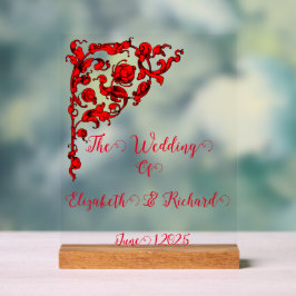 Dark Gothic Wedding Acrylschild