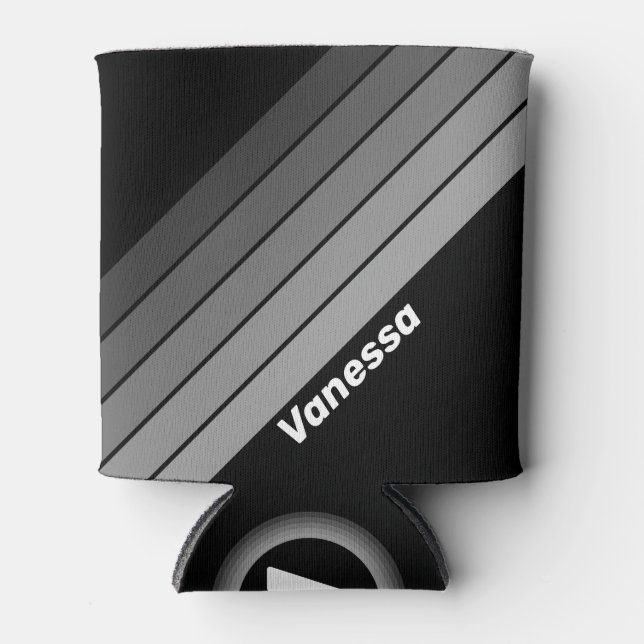 Dark Gradient Rainbow with Name Dosenkühler (Vorderseite)