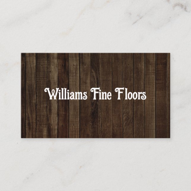 DARK GRAIN BUSINESS CARD VISITENKARTE (Vorderseite)