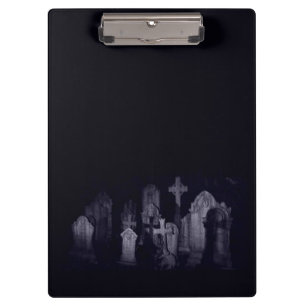 Dark Graveyard Clipboard Klemmbrett