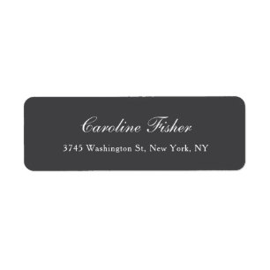 Dark Gray Classic Handwriting Schlicht Simple Mail