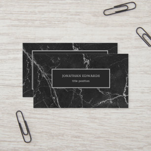 Dark Gray Marble Visitenkarte