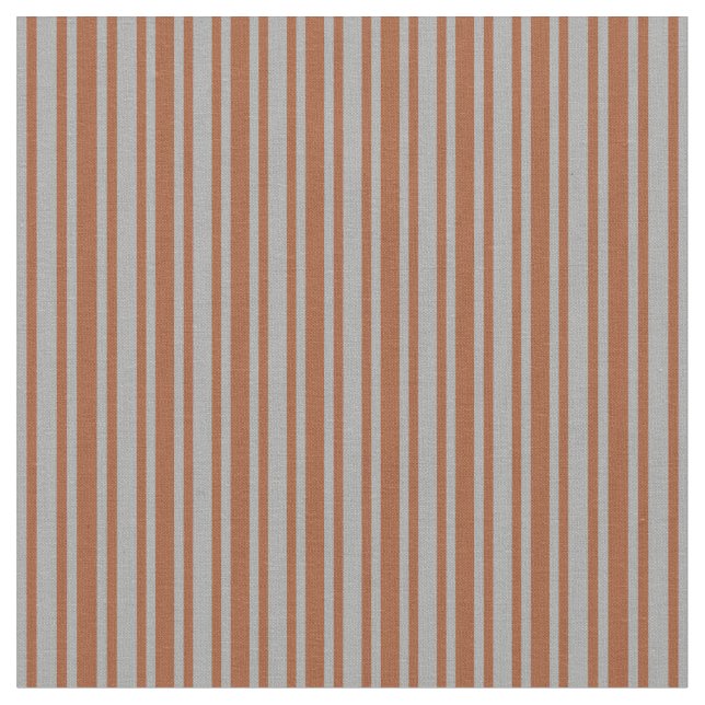 Dark Gray & Sienna Lines Stoff (Nahaufnahme)