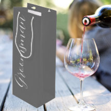 Dark Gray Stylized Script Wedding Trauzeuge