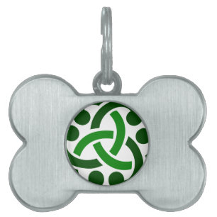 Dark Green Celtic Knot Tiermarke