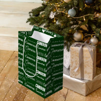 Dark Green Christmas Individuelle Name Collage