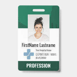 Dark Green Doctor, Krankenschwester, Health Aide F Ausweis