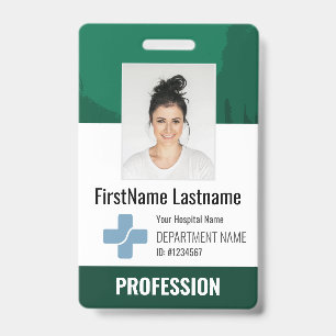 Dark Green Doctor, Krankenschwester, Health Aide F Ausweis