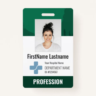 Dark Green Doctor, Krankenschwester, Health Aide F Ausweis