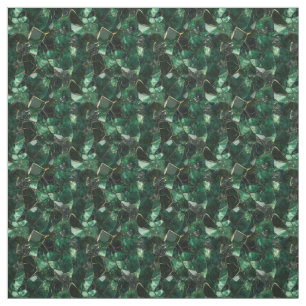 Dark Green Gemstone Stoff