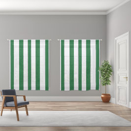 Dark Green White Vertical Stripes