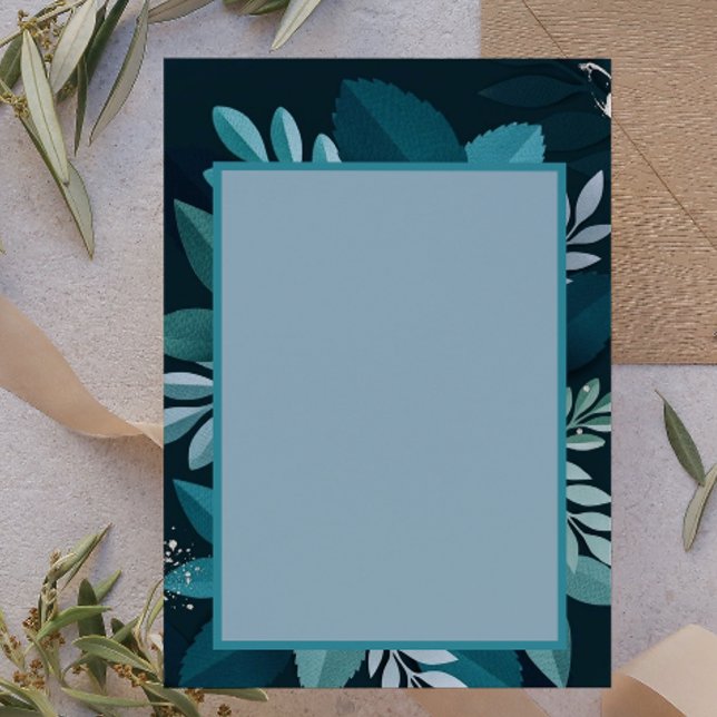 Dark Greenery Elegant Briefbogen (Von Creator hochgeladen)