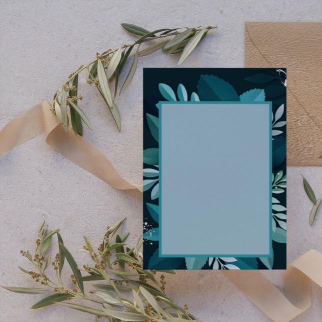 Dark Greenery Elegant Briefpapier (Von Creator hochgeladen)