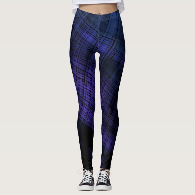 Dark Grunge Kariert Leggings (Vorderseite)
