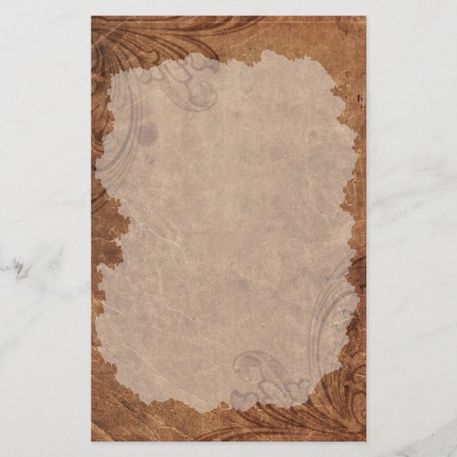 Dark Grunge Stationery Briefpapier (Vorderseite)