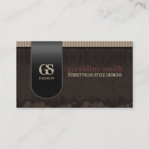 Dark Grunge Style Streetwear Business Card Visitenkarte