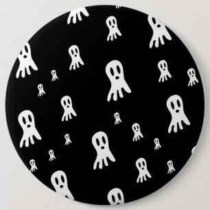 Dark Halloween Ghosts Button