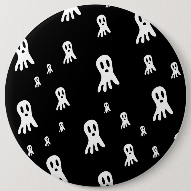 Dark Halloween Ghosts Button (Vorderseite)