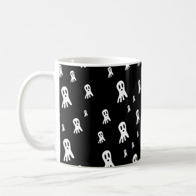 Dark Halloween Ghosts Kaffeetasse (Links)