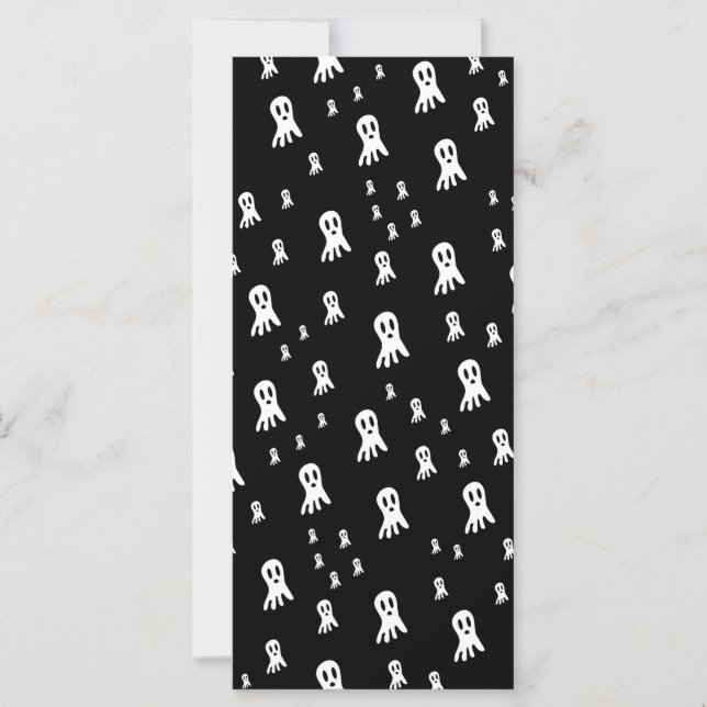 Dark Halloween Ghosts Karte (Vorderseite)