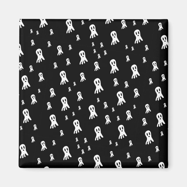 Dark Halloween Ghosts Magnet (Vorne)