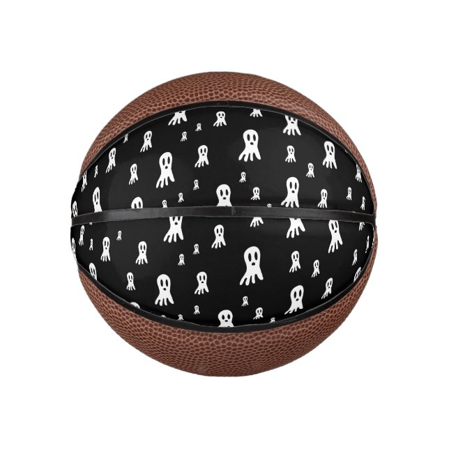 Dark Halloween Ghosts Mini Basketball (Vorderseite)